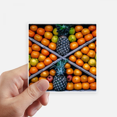 thumbnail image 1 of Fresh Fruits Picture Photography Sticker Square Waterproof Stickers Wallpaper Car Decal, 1 of 1