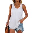 thumbnail image 1 of Womens Racerback Tank Tops Loose Fit Causal Summer U Neck, 1 of 5
