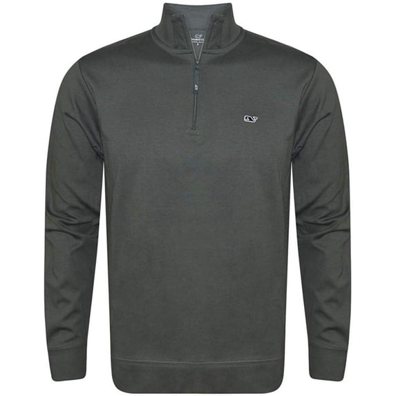 Vineyard Vines Men's Jersey Cotton 1/4 Zip Jersey Pullover in Nocturne (S) Small $98.50