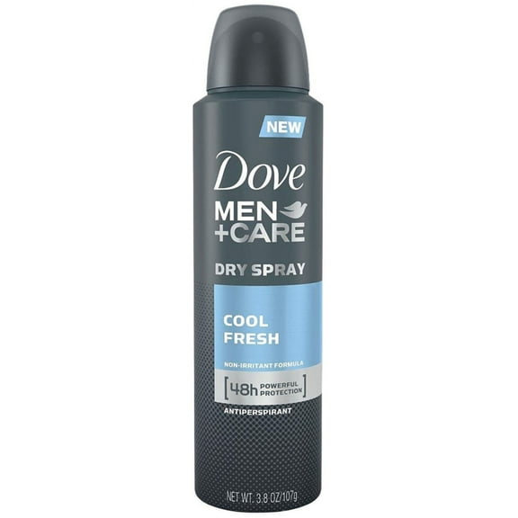 Dove Men   Care Dry Spray Antiperspirant, Cool Fresh 3.80 oz (Pack of 9)