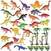Fun Little Toys 32PCs Mini Toy Dinosaurs, Best Choices for Goodie Bag Fillers, Kids Prizes, Kids Party Favors