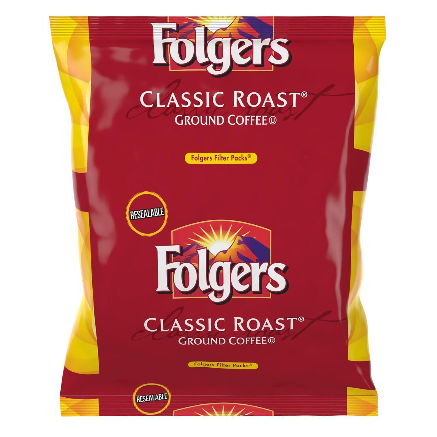 Folgers Classic Roast Ground Coffee, Filter Packs (0.9 oz., 40 ct