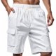 thumbnail image 5 of pstuiky Pantalones cortos para hombre, Pantalones cortos cargo de verano para hombre con cordón en la cintura, bolsillos grandes, pantalones deportivos informales Pantalones cortos cargo, 5 of 9
