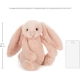 thumbnail image 6 of Jellycat Bashful Blush Bunny Stuffed Animal, Medium 12 inches - Rabbit and Bunny Plush Toy - Classic Children's Gift, 6 of 6