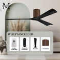 thumbnail image 7 of Matthews Fans - Irene - Ceiling Fan Matte White 52 inchesMatte Black Finish, 7 of 7