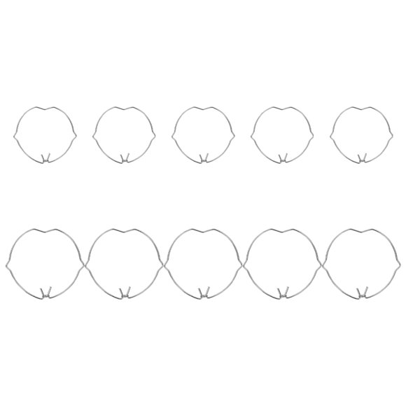 YSNOOWE 10Ud Clips Para Downlight Soporte Seguro En Color Plata Para Uso Residencial