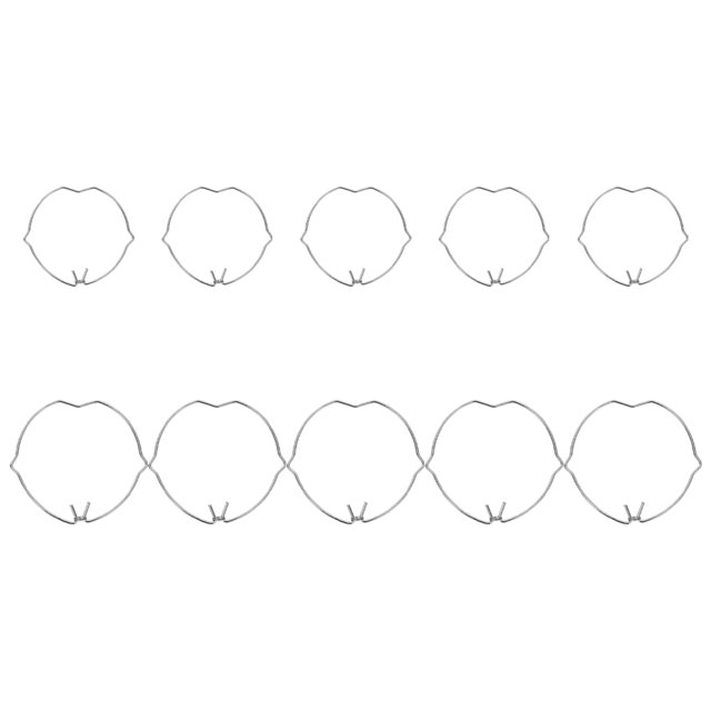YSNOOWE 10Ud Clips Para Downlight Soporte Seguro En Color Plata Para Uso Residencial