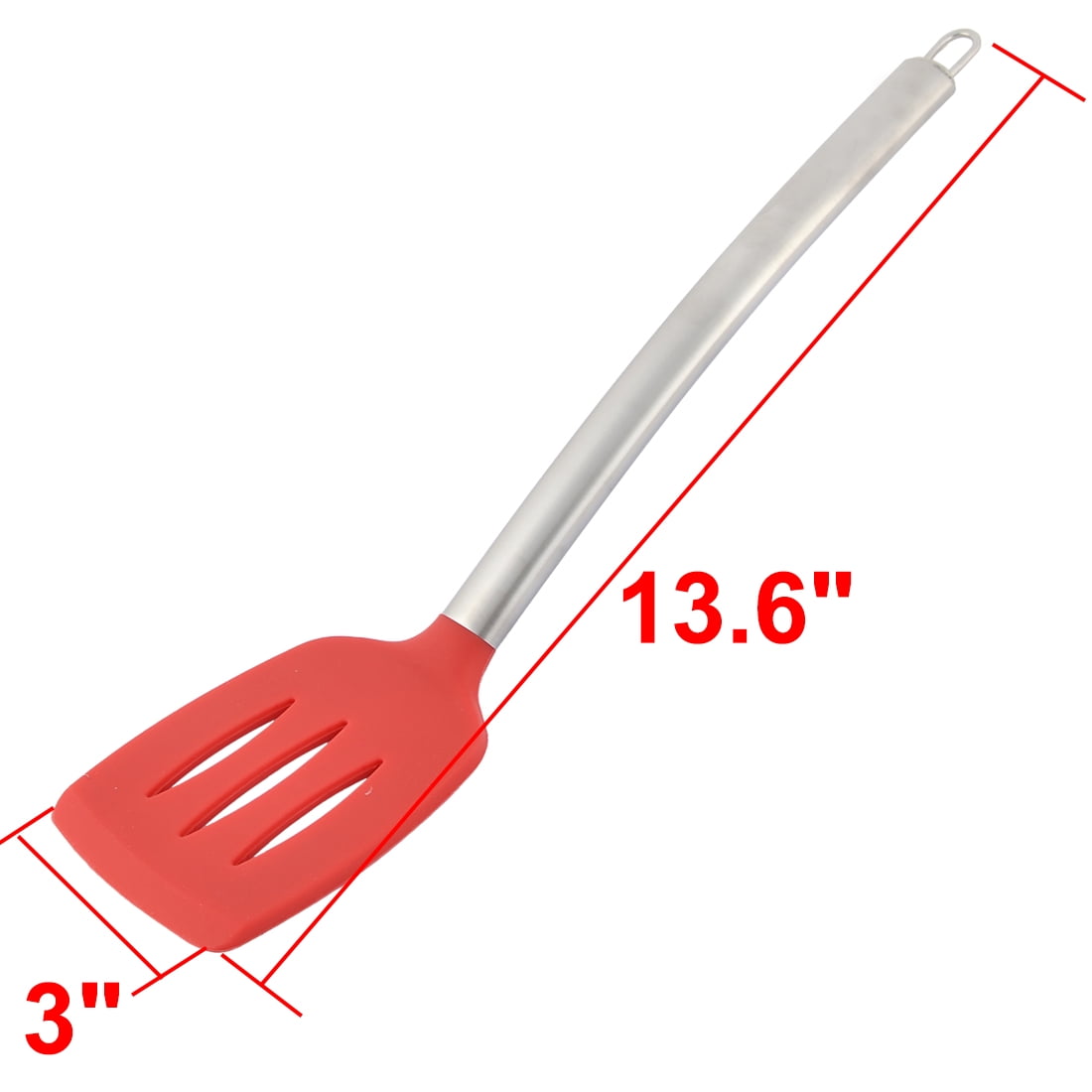 Home Non-stick Heat Resistant Silicone Turner Spatula with Stainless