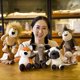 thumbnail image 5 of 25cm relleno realista León Tigre elefante mono leopardo jirafa mapache muñeca simulación animales del bosque juguetes de peluche para niños regalo, 5 of 5