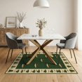 thumbnail image 3 of ODIKA 5'x7' Washable Area Rug Fishing Cabin Lake Border Tackle Motif Vintage Angler Lure Fish Flowing Dynamic for Small Living Room, Bedroom, Easy Care, Non-Shedding, Pet Friendly, 3 of 7
