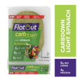 CarbDown Light Spinach Wraps, Perfect for Use as Sandwich Bread, Pizza