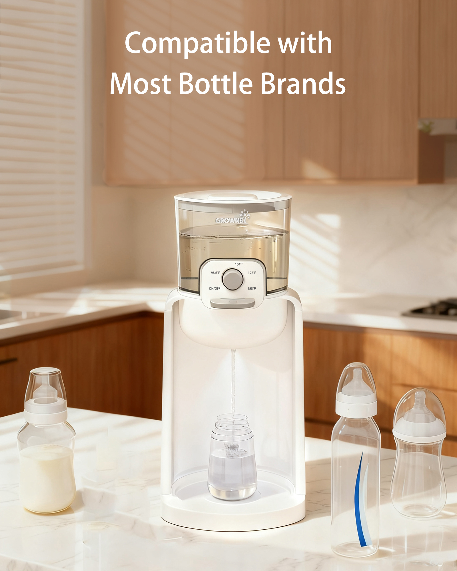 Grownsy Instant Baby Bottle Warmer with Formula Dispenser photo 7