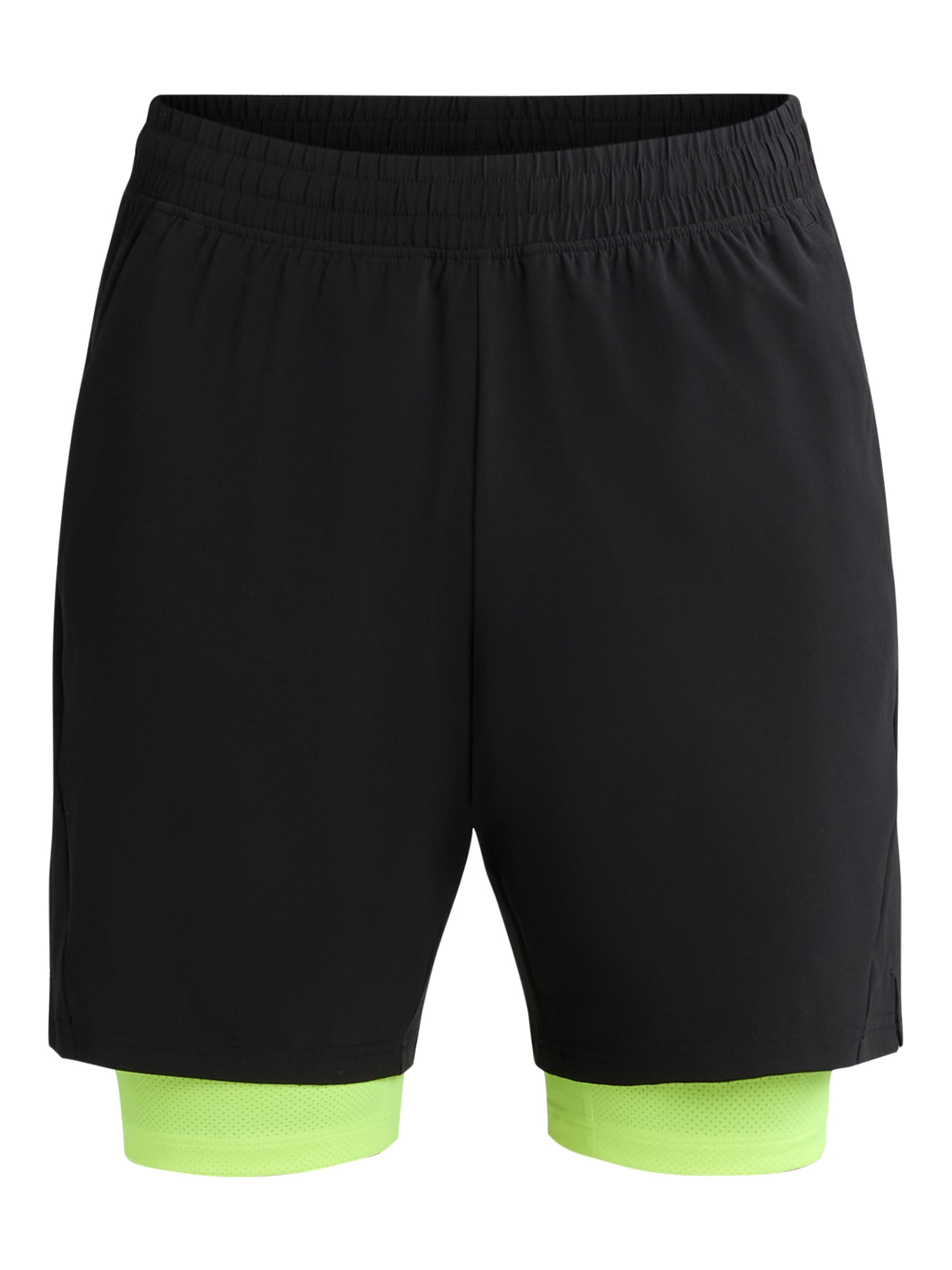 Athletic Works Men's and Big Men's 2 in 1 Gym Shorts with Liner, 6" & 8" Inseams, Sizes S-3XL