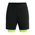 thumbnail image 5 of Athletic Works Men's and Big Men's 2 in 1 Gym Shorts with Liner, 6" & 8" Inseams, Sizes S-3XL, 5 of 5