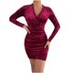 thumbnail image 1 of Vestidos Para Mujer Vestidos de Otoño Otoño Moda Cuello en V Manga Larga Color Sólido Vestido Ajustado Odeerbi ODB130124, 1 of 9
