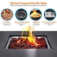 thumbnail image 4 of SereneLife Table de Foyer au Propane 40,000 BTU avec Couverture, 4 of 5