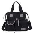 thumbnail image 1 of Bolsa Bloosom Mujer Impermeable Viaje Nylon Crossbody Bandolera Negro, 1 of 4