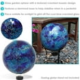 thumbnail image 3 of Sunnydaze Deep Ocean 10" Glass Outdoor Gazing Globe, 3 of 7