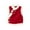 Red, variant on KAUOD Girls Chinese New Years Fleece Vest Fuzzy Cuffs Winter Sleeveless 𝗧ang Jackets Kids Plain Soft Traditional Waistcoat