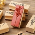 thumbnail image 3 of Yammee 8-Count Wooden Rubber Stamps Retro Floral Plant Stamps for Kid Adult Cardmaking DIY Scrapbook Diary Journal Photo Album, 3 of 16