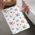 thumbnail image 2 of Pioneer Flower Floral Print Pattern Bathroom Rugs Mat, Non Slip Microfiber Bathroom Rug with Rubber Backing, Soft Mats for Bathroom Floor Tub Shower, 20"x32", 2 of 5