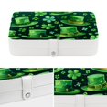 thumbnail image 4 of Saint Patrick's Day Portable PU Leather Jewelry Organizer with Necklace Holder, Jewelry Stand, and Earring Holder - Removable Compartment Included, 4 of 6