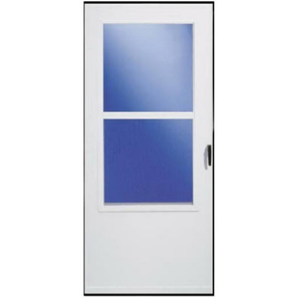 Larson 029833U 30 x 81 in. White Solid Wood Core Storm Door Walmart