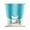 Turquoise, variant on Blue Ombre Tie Up Curtains for Small Windows,Adjustable Rod Pocket Valance 45 Inch Short, Modern Abstract Art Farmhouse Gradient Window Treatment Balloon Roman Blind Shade, 34" x 45"