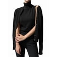 thumbnail image 3 of Womens Cardigan Sets 2 Piece Long Sleeve Shrug Top Cropped Cardigan Jackets with Vest Black Set M, 3 of 9