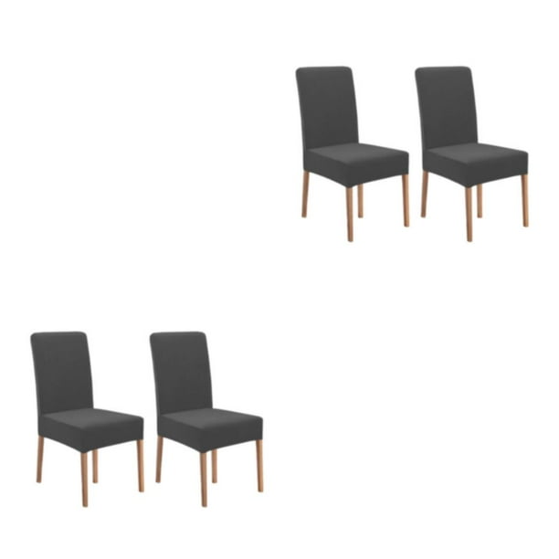 Fundas para sillas de comedor Wosthever 2 unids/set Gris 2 piezas