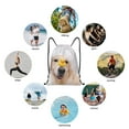 thumbnail image 6 of Disketp The Dog Is Sitting In A Bubble Bath Drawstring Backpack Drawstring Gym Bags Draw String Bags for Sports, Gym, Travel, Swimming, Beach-Small, 6 of 6