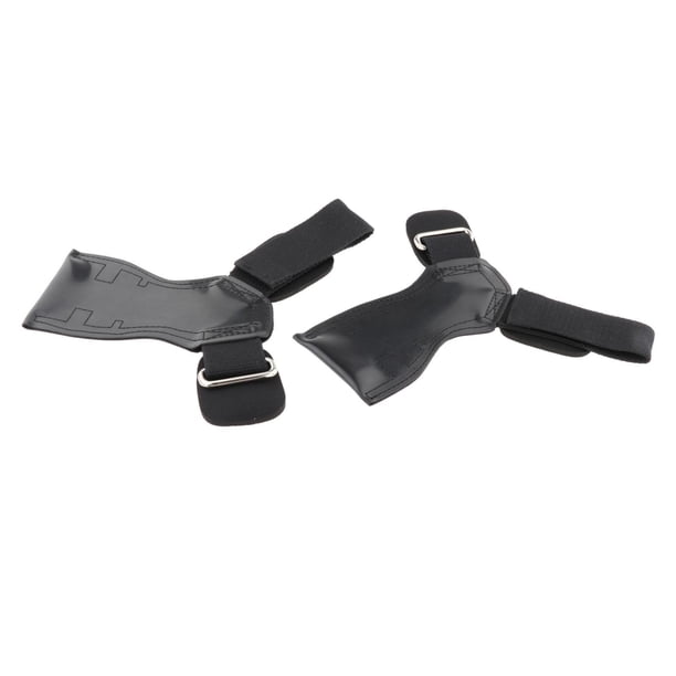 1 Par de Empuñaduras de Levantamiento de Pesas, Muñequeras, Guantes, Almohadillas de Palma, Ganchos Eléctricos Ajustables para Mujeres, Hombres, Negro Sunnimix Puños de levantamiento de pesas