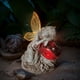 thumbnail image 1 of Estatua de ángel solar, escultura de bola de cristal de ángel ligero, resina para regalos de inauguración de la casa, 1 of 8