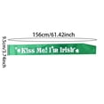 thumbnail image 3 of Irish Festival Green Shoulder Strap Ceremonial Band St. Patrick's Day Party Accessory Party Flags on A String And Event Tables And Chairs Bulk Event Tables And Chairs Event Tablecloth Party Flags, 3 of 9