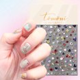 thumbnail image 3 of Pegatinas para Uñas Dedo Calcomanías Florales Arte Estética Amantes Del (b), 3 of 8