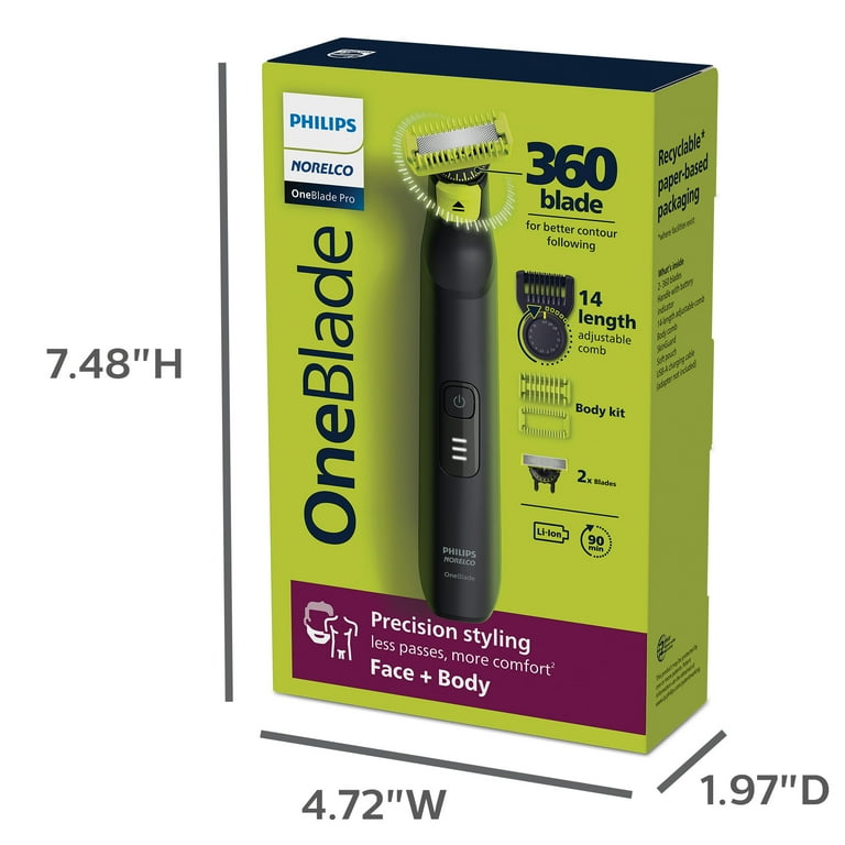 Philips Norelco Oneblade 360 Pro Hybrid Face & Body Men's Philips Norelco Oneblade 360 Pro Hybrid Face & Body Men's