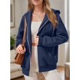 thumbnail image 5 of Weardear Womens Zip Up Hoodie Lightweigh Casual Long Sleeve Fall Sweatshirts with Pockets, 5 of 5