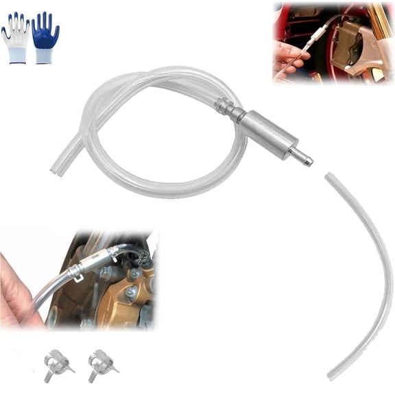 Brake Bleeder Hose - One Way Check Valve Tube Bleeding Tool Kit for Car Motorcyle Clutch, Brake Bleeder One Way Valve, Universal Motorcycle Accessories Brake System Bleeding Tools