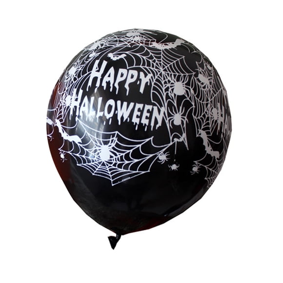 10pcs/5pcs Pumpkin/Spider Halloween Balloon Elastic Latex Halloween balloon Balloon Party Decorative Room Ornaments