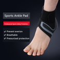 thumbnail image 6 of 1 Pc Fashion Foot Protection Bandage Lightweight Breathable Compression Ankle Wrap Adjustable Elastic Ankle Brace Anke Support Brace LEFT FOOT-XL, 6 of 8