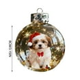 thumbnail image 2 of Christmas Dog Snow Globe Ornament with Festive Puppy Figurine Glass Ball Holiday Decor for Tree Hanging Gift for Pet Lovers German Shepherd Corgi Dachshund Breeds, 2 of 4