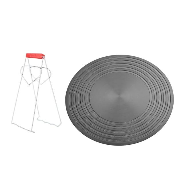 Difusor De Estufa De Gas Antideslizante, Placa Difusora De Calor De aleación De Aluminio Con Elevador De Bandeja Para Cocinar, Protege El Fondo De La Olla, Bandeja De