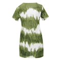 thumbnail image 4 of SMihono Robes Bohèmes d'Été pour Femmes Grande Taille Mode Femmes Teinture sur Nœuds Manches Courtes Poches Ample Confortable Robe Décontractée, 4 of 5