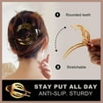 thumbnail image 6 of French Concord Flat Hair Clips - 6PCS Curved Hair Claw No Slip Hair Clips Strong Hold Clip Hair Claw for Women, 6 of 12