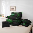 thumbnail image 5 of Green Leaves 7 Piece Bedding Sets Full Size,Dew Pattern Comforter Set Rustic Farmhouse Bed In A Bag Teens Adult Bedroom,Soft Microfiber Reversible Sheet Set,2 Pillow Cases, 5 of 5