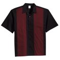 thumbnail image 1 of Temas de gravedad Camisa de botones de Bowling Bowling - Negro / Burgundy - Pequeño Gravity Threads Camisa casual, 1 of 1