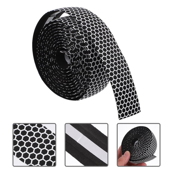 IDEANATEGRATE Bicycle Handlebar Tape Cycling Handle Wraps White Shock Absorbing Durable 1 Set 214.5x3cm