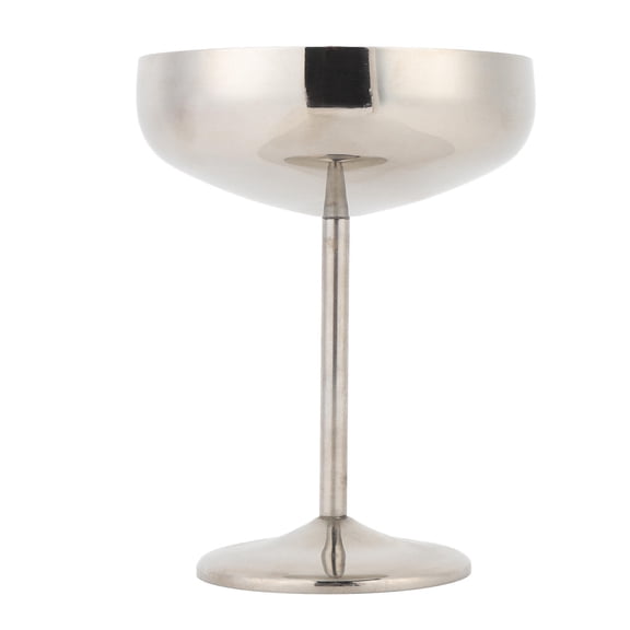 LAZIOEGR 304 Stainless Steel 300ml Cocktail & Dessert Glass – Shatter‑Proof, Cold‑Retaining, Dishwasher Safe, Multi‑Use Wine & Snack Cup