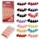 thumbnail image 2 of Juego de 24 piezas de uñas postizas para los pies, puntas de uñas para pies, uñas desiguales para pies con Púrpura, 2 of 8