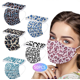 thumbnail image 1 of 50 máscaras faciales con estampado de leopardo protectoras antipolvo desechables de tres capas para adultos, 1 of 1